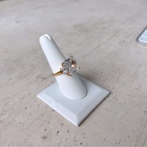 Faux Diamond Ring, Cocktail Ring, Fake Engagement Ring